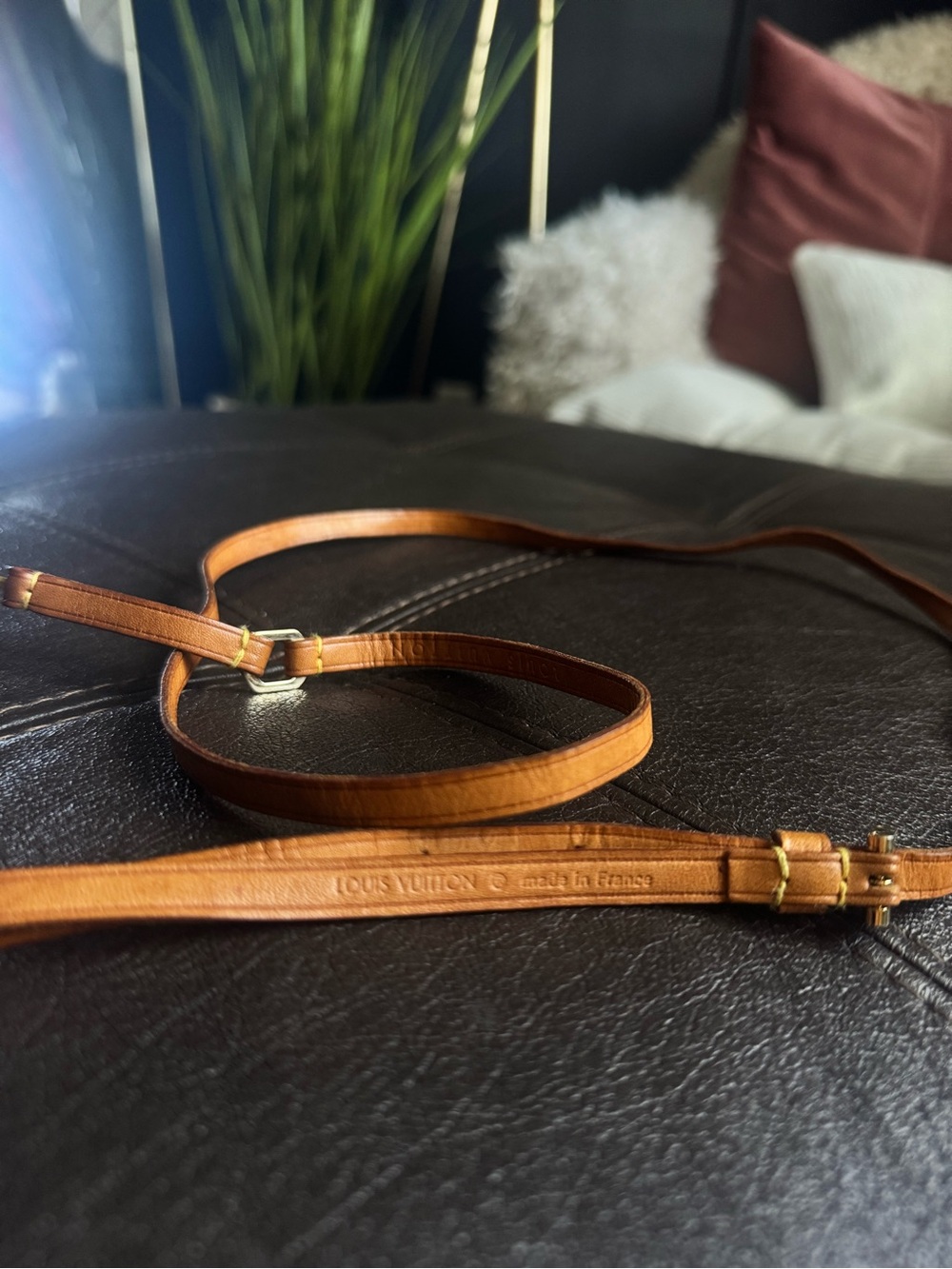 Authentic Louis Vuitton iPhone , keys or badge strap